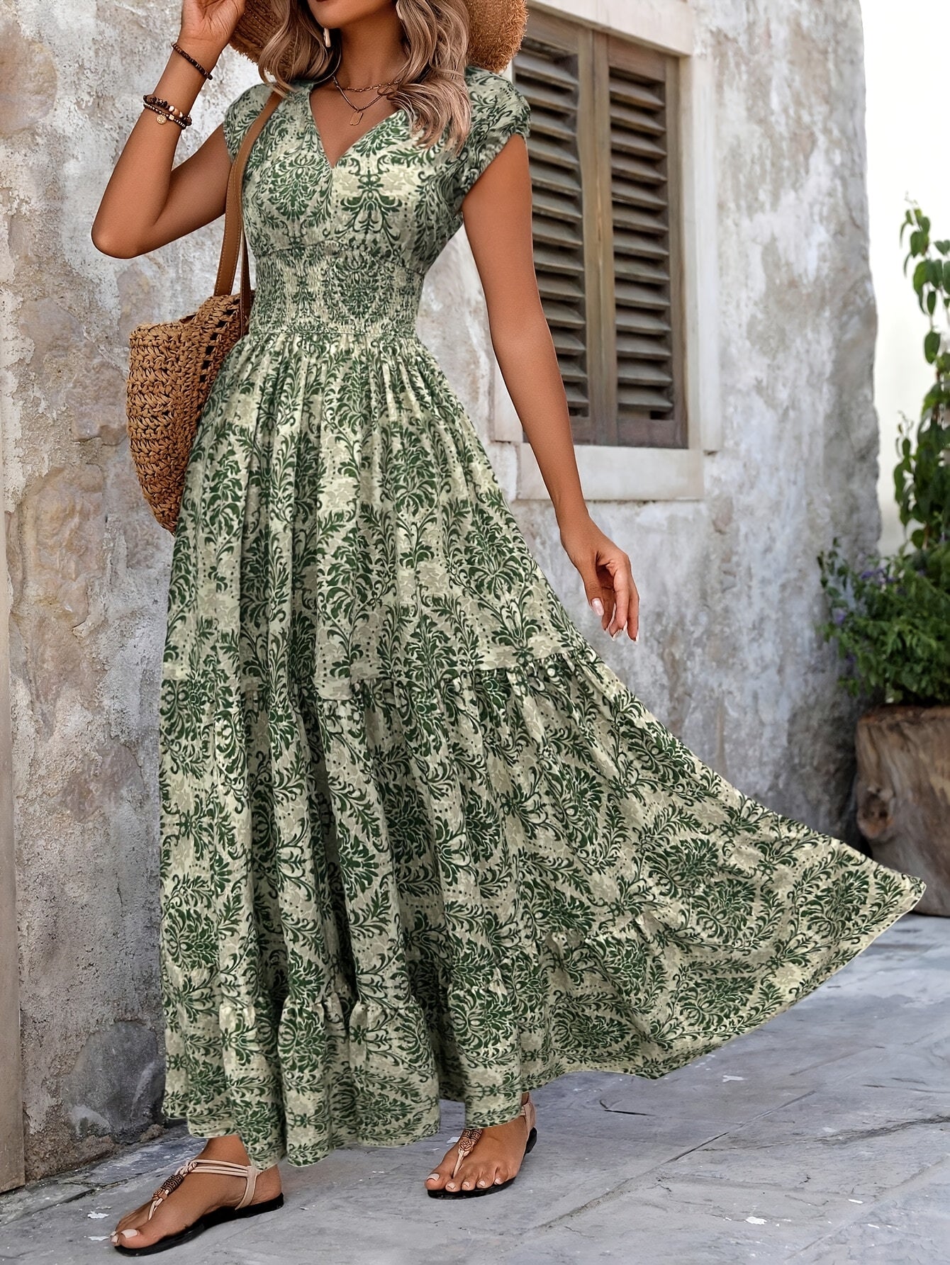 Natalia / Kwiatowa Sukienka Maxi