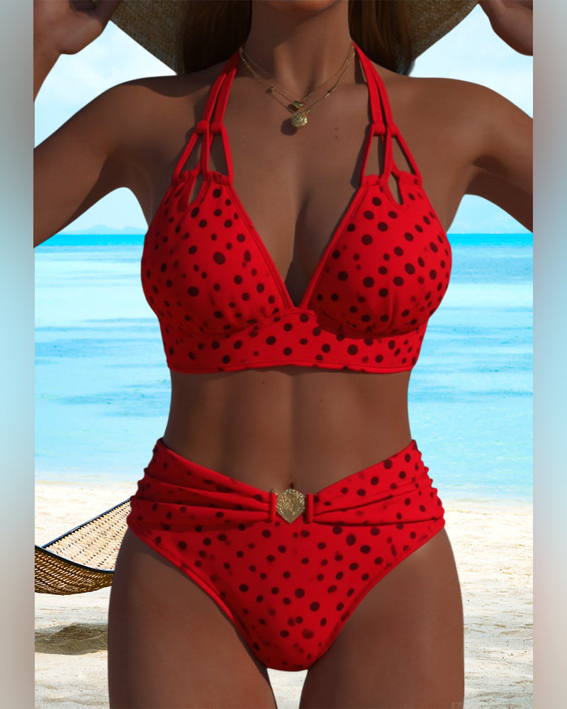 Seksowne bikini w stylu tweedowym