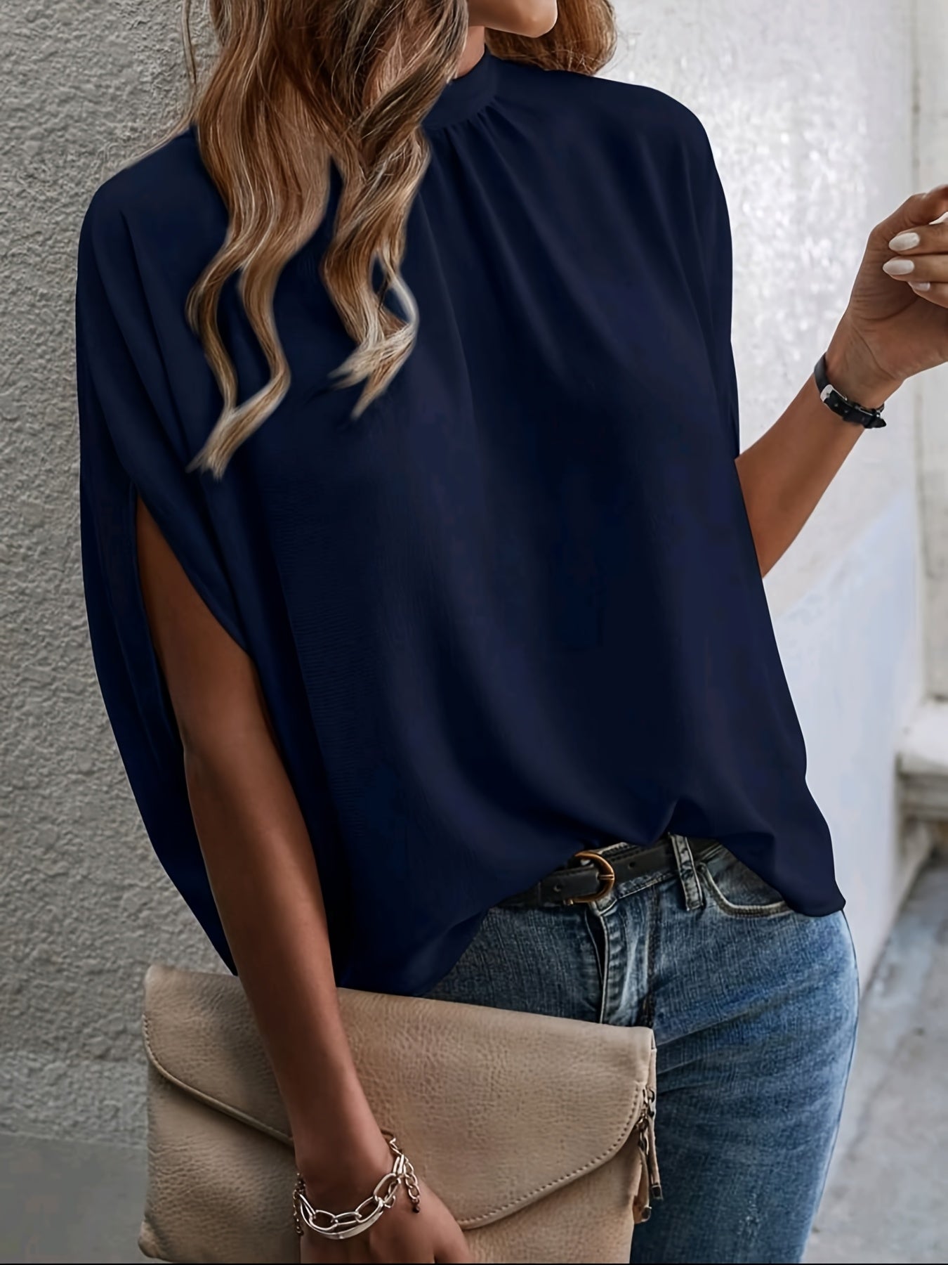 Danuta – Bluzka Z Rękawami Batwing