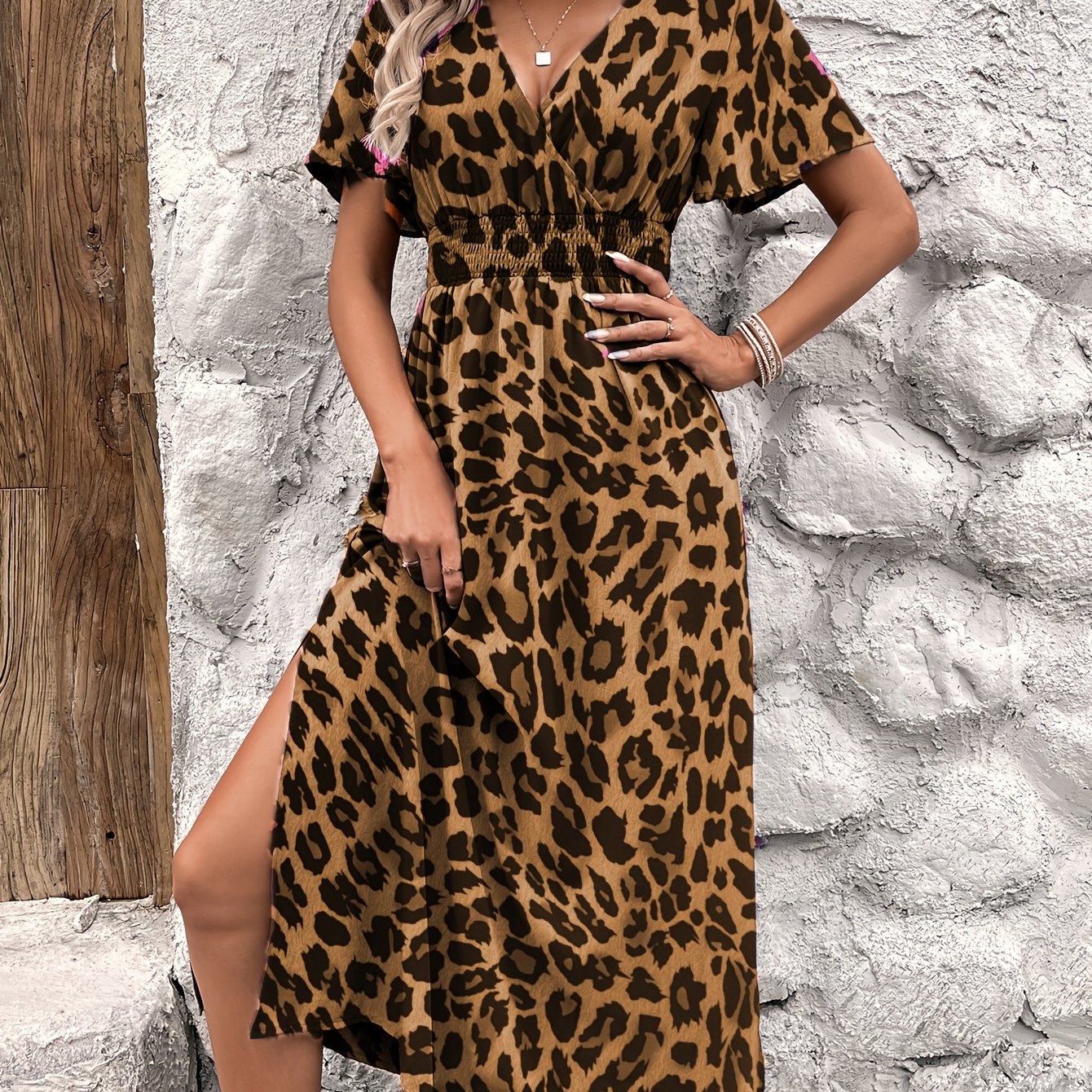 Sukienka Plus Size z Marszczeniem w Talii – Wiktoria