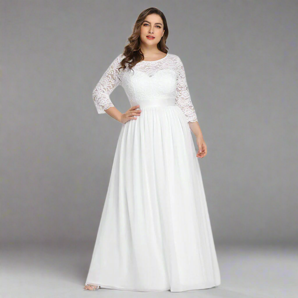 Anneliese | Sukienka z koronki premium dla eleganckich krągłości