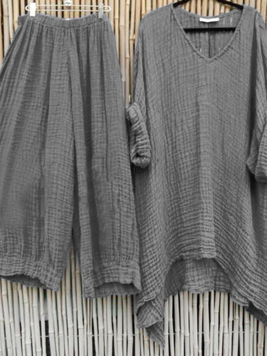Trzyczęściowy komplet plus-size