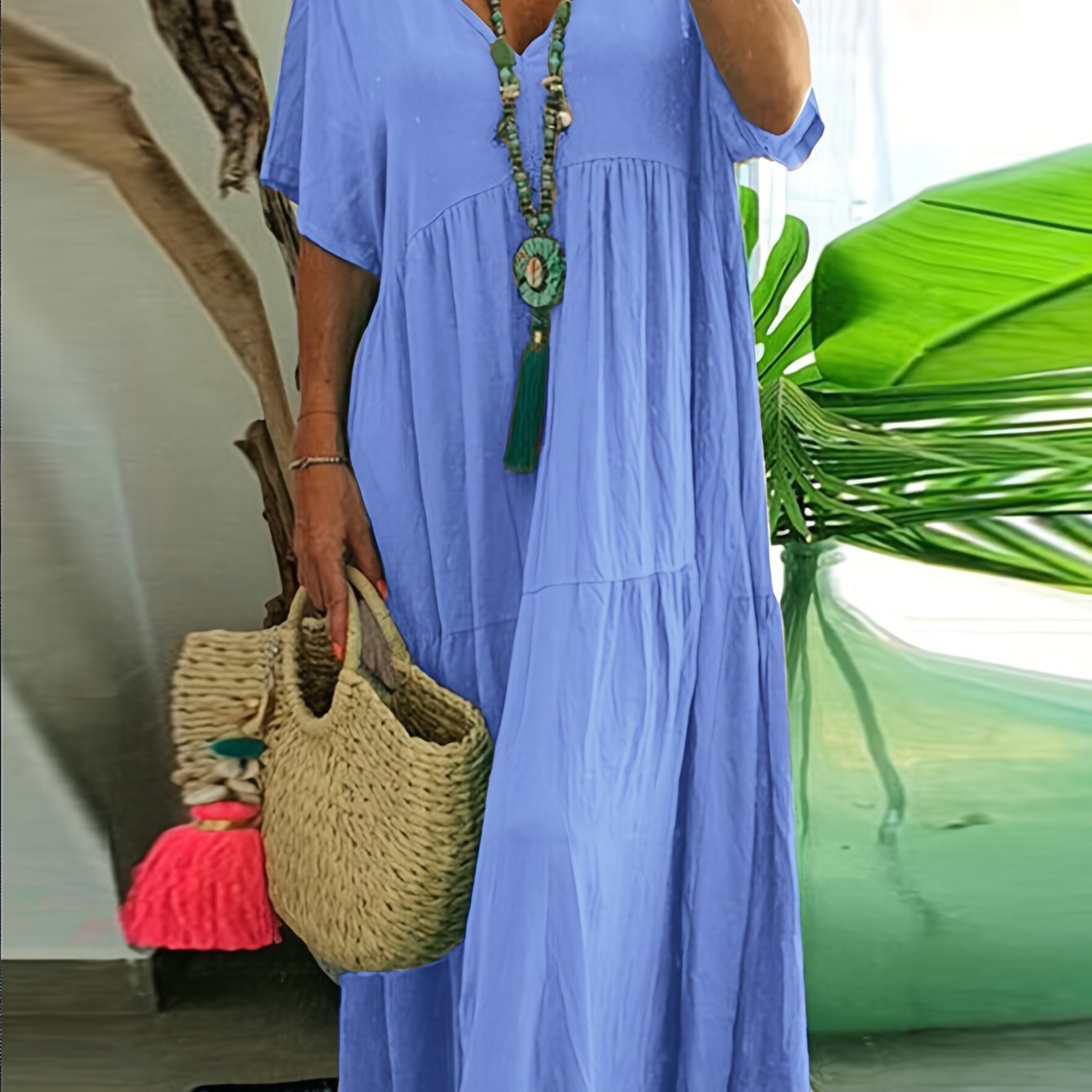 Rozkloszowana tunika plus size - Jolanta
