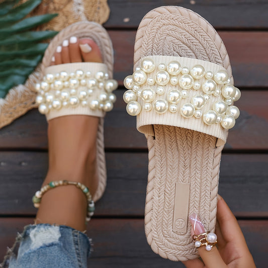 Perlina – Perłowe Płaskie Buty