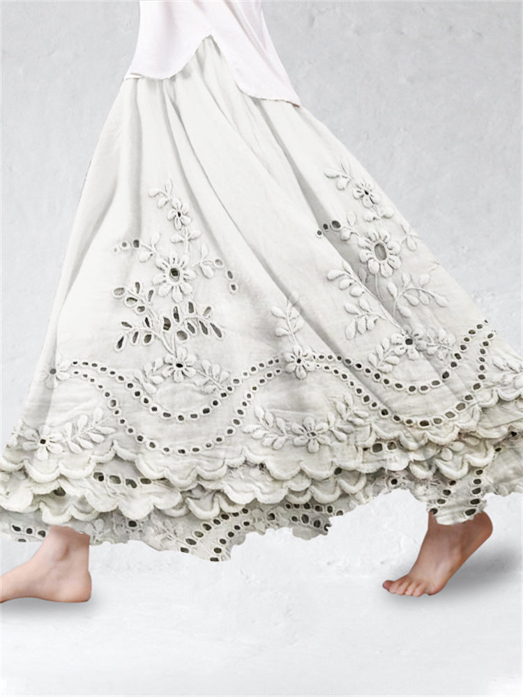 WALTERA – boho spódnica maxi z nadrukiem