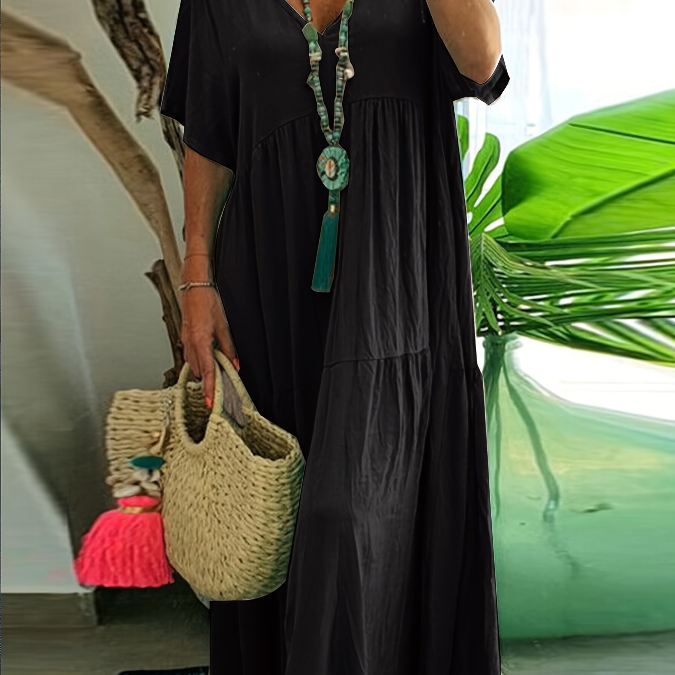 Rozkloszowana tunika plus size - Jolanta