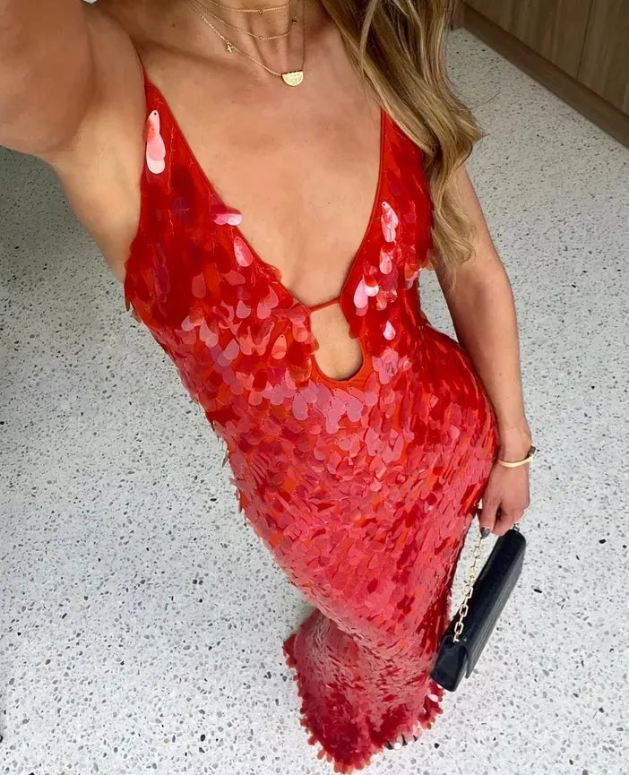 Sukienka maxi Vicky Sequin