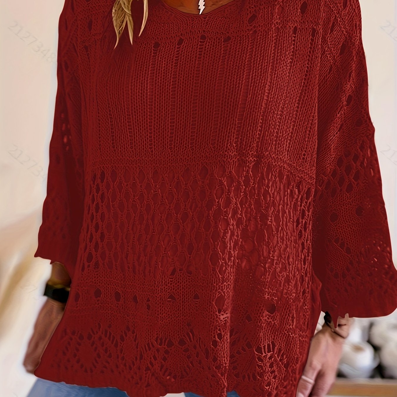 Klaudia – Plus Size Bluza Z Wycięciami