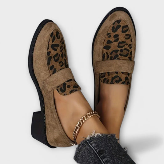 Karla | Eleganckie buty damskie z nadrukiem w panterkę