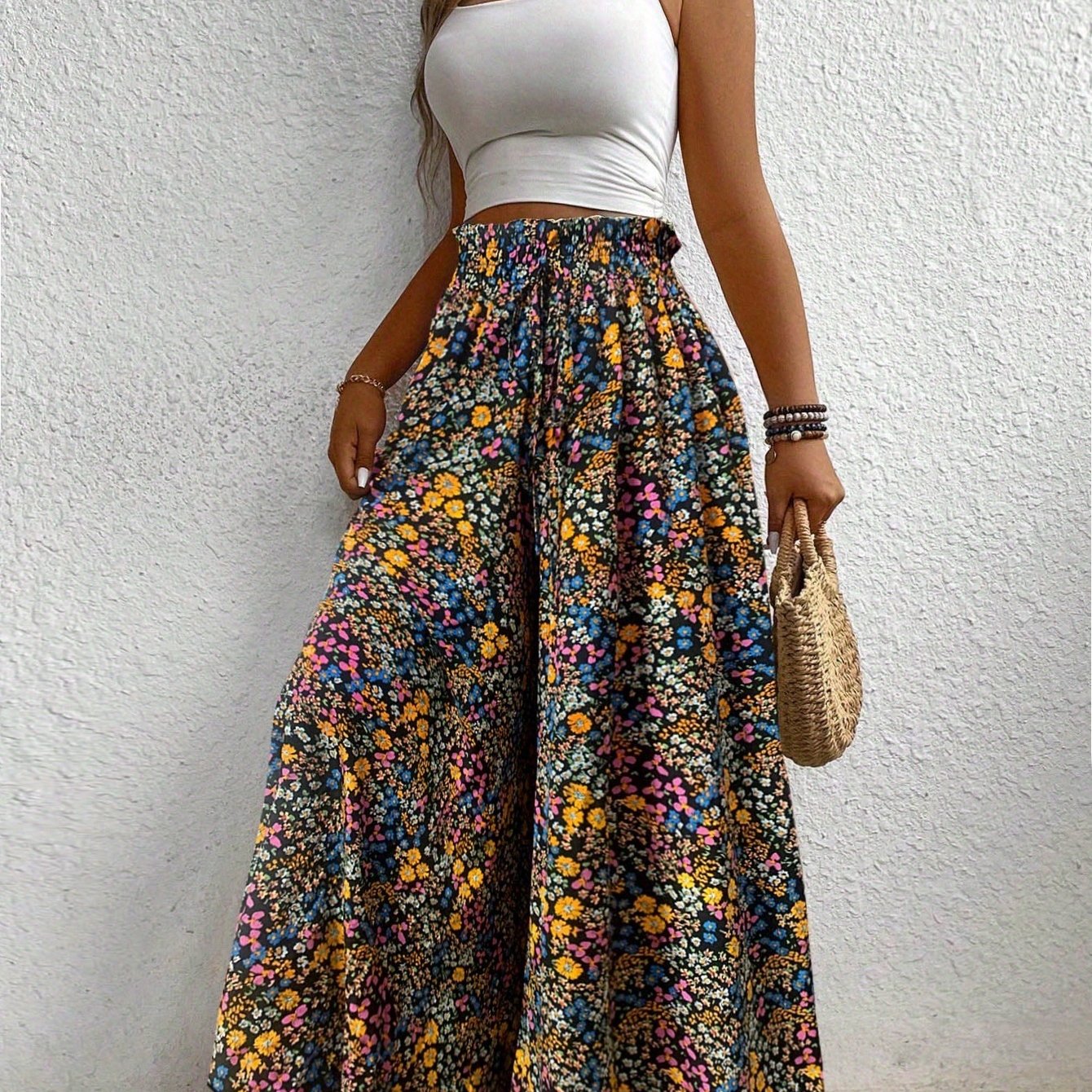 Kwiatina – Wyszczuplające Kwiatowe Spodnie