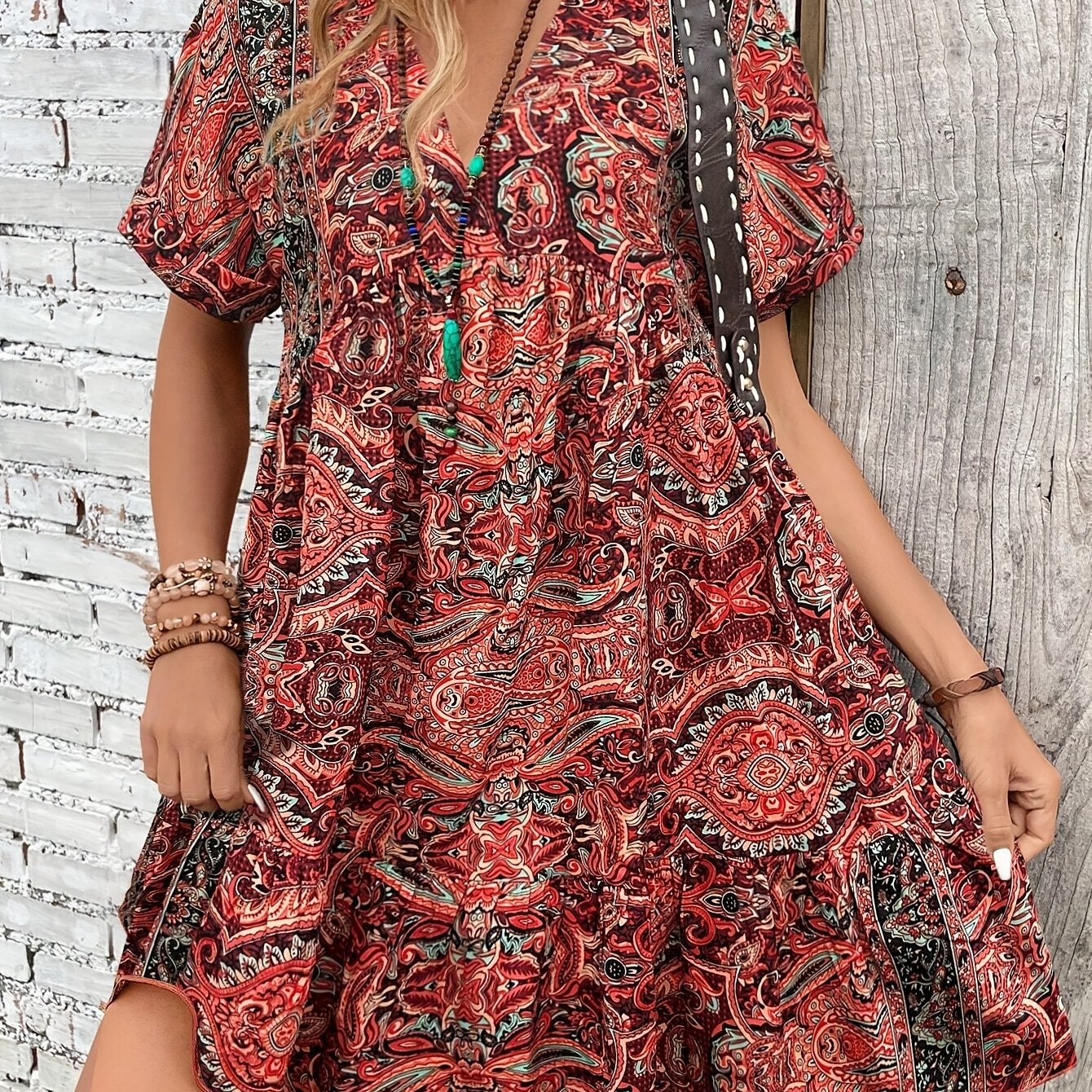 Cecylia – Sukienka Plus Size Z Falbanką