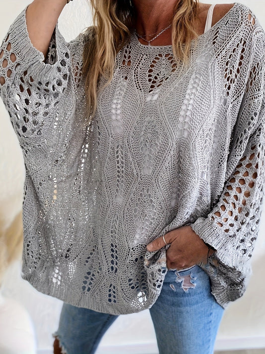 Klaudia – Ażurowy Top Plus Size