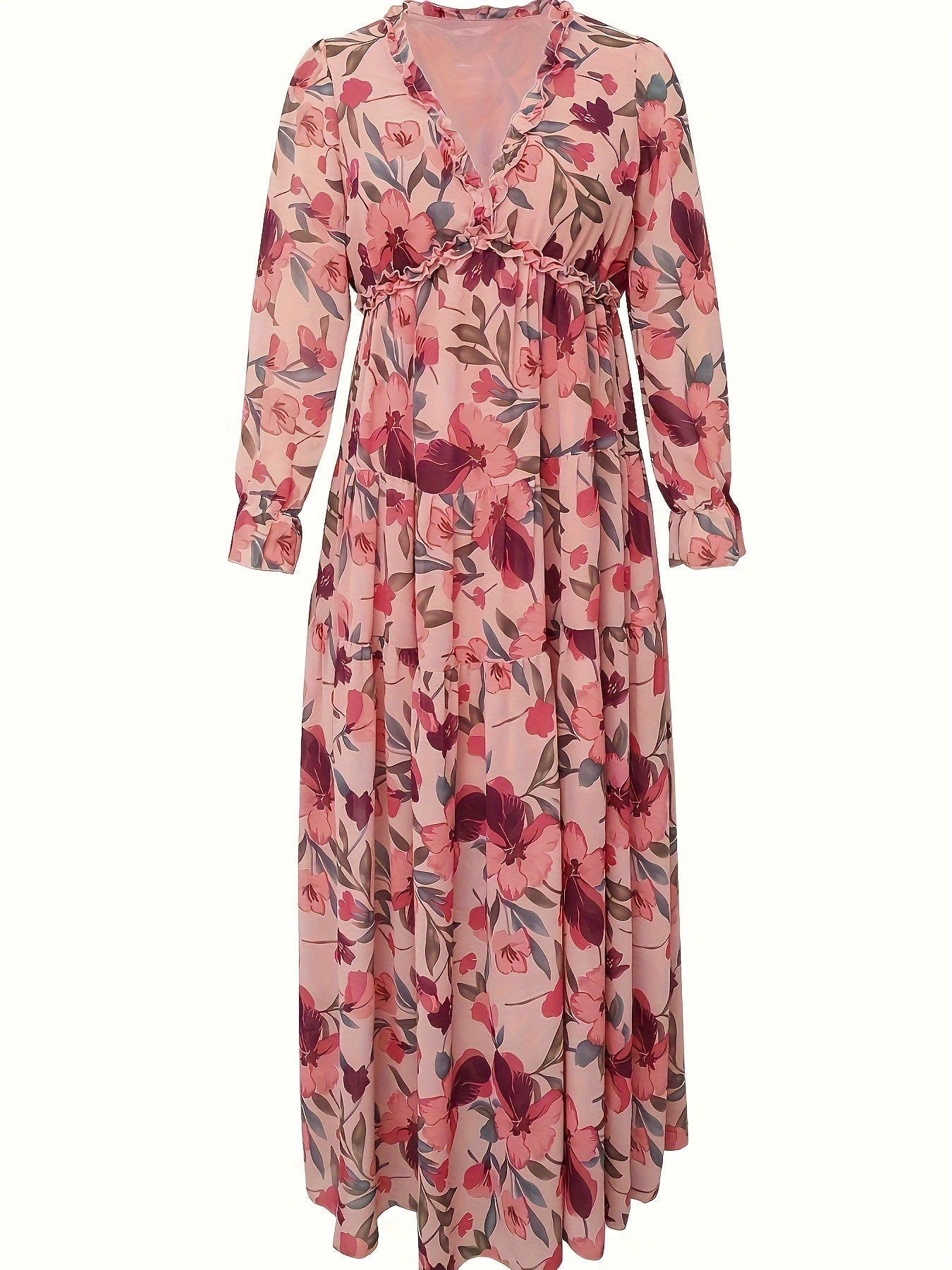 Leokadia – Sukienka Maxi Z Falbanką