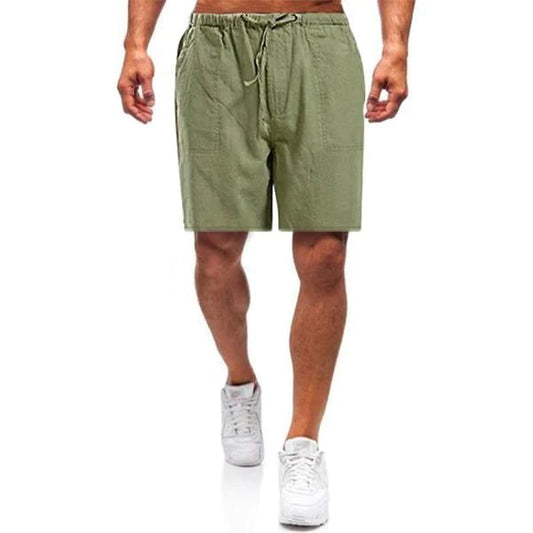 Olgierd / Luźne lniane szorty casual