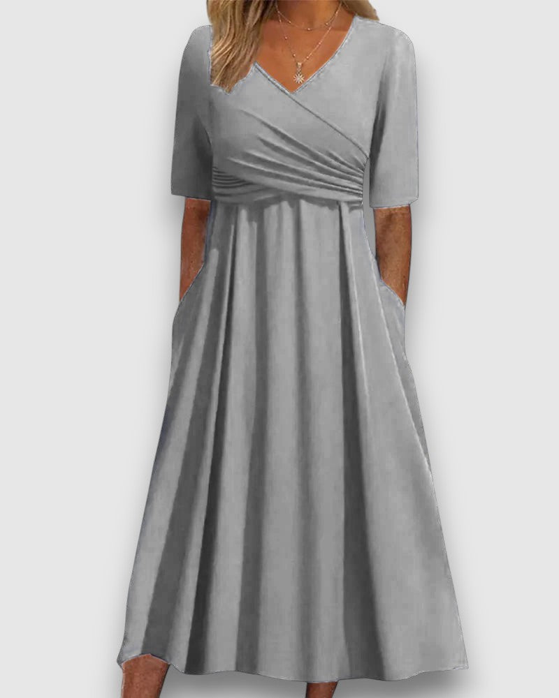 Kinga | Elegancka sukienka kopertowa