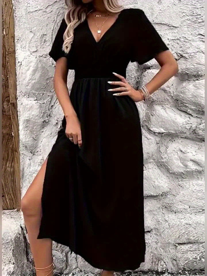 Sukienka Plus Size z Marszczeniem w Talii – Wiktoria