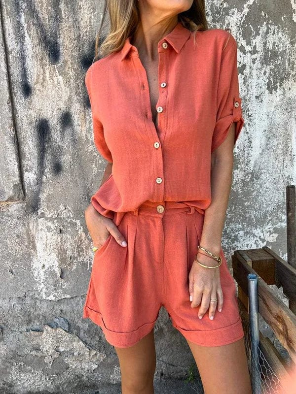 Natalia™ | Przewiewny zestaw z lnu