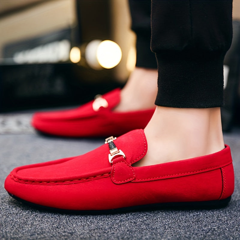 Oskar - Eleganckie Mokasyny z Metalicznym Detalem