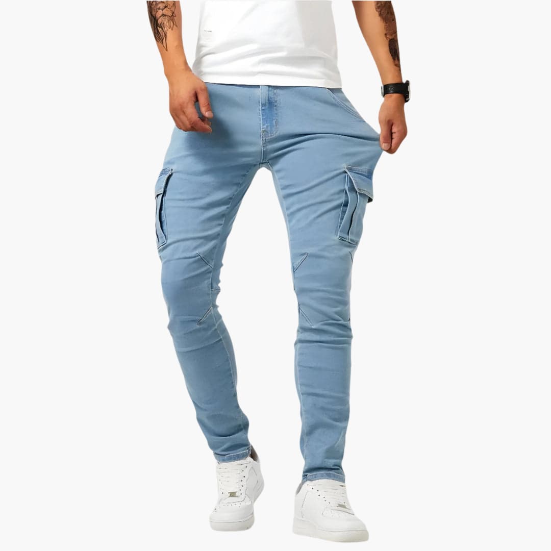 Alex | Jeansy cargo ze stretchem