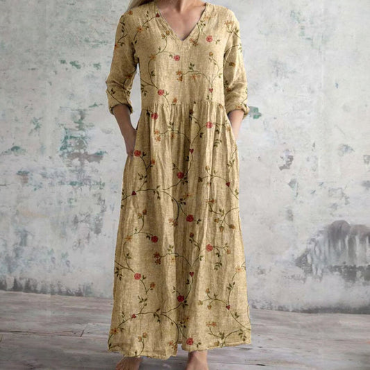 Justyna / Zwiewna Sukienka Maxi
