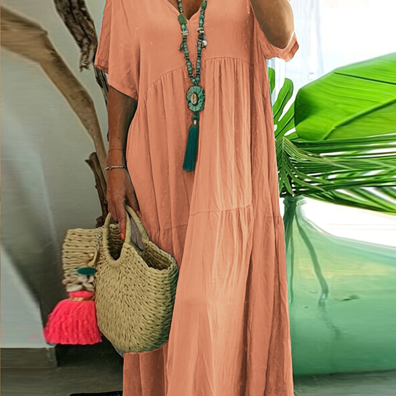 Rozkloszowana tunika plus size - Jolanta