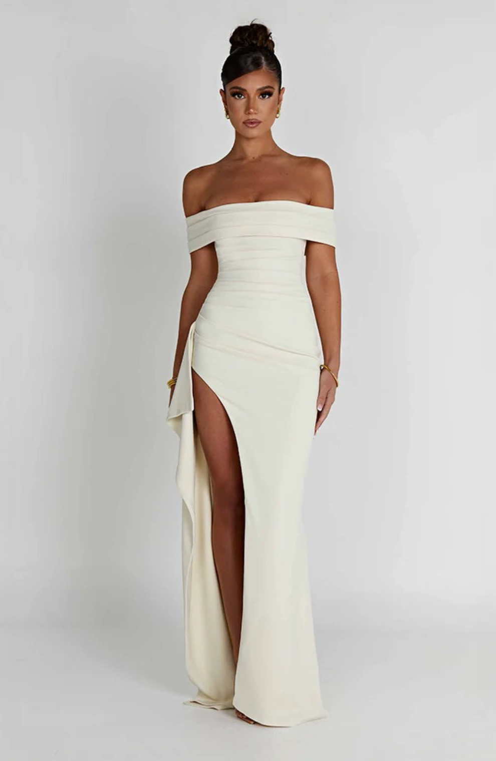 Zofia Sculptée deLuxe długa sukienka maxi
