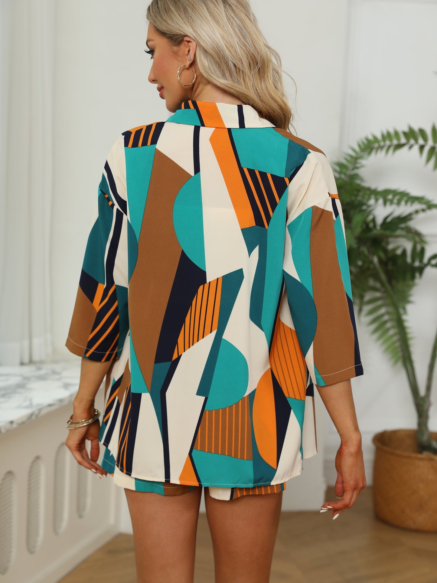 Jadwiga – Kolorowy Zestaw Off-Shoulder