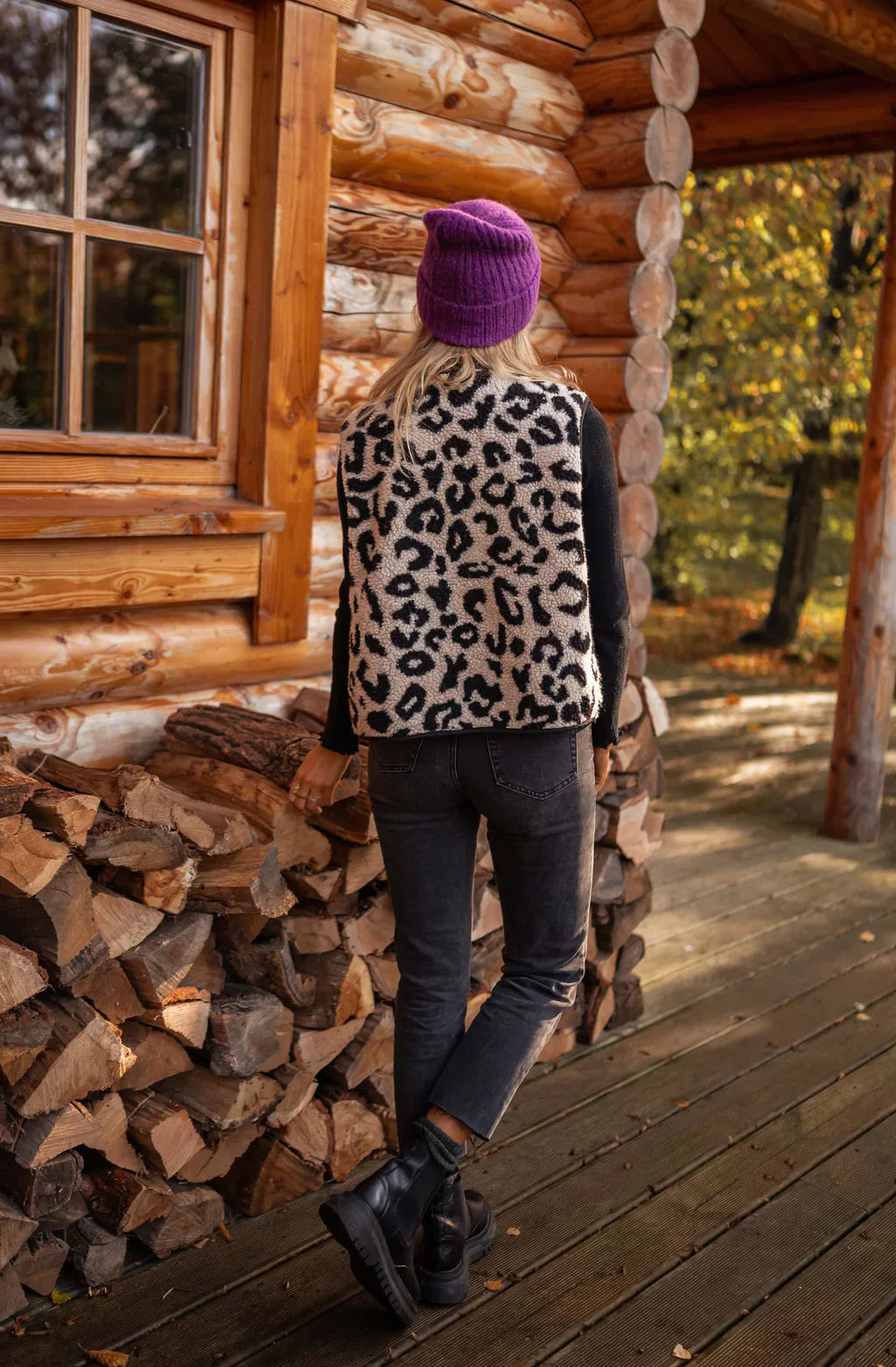 Astrid™ | Stylowy sweter w panterkę