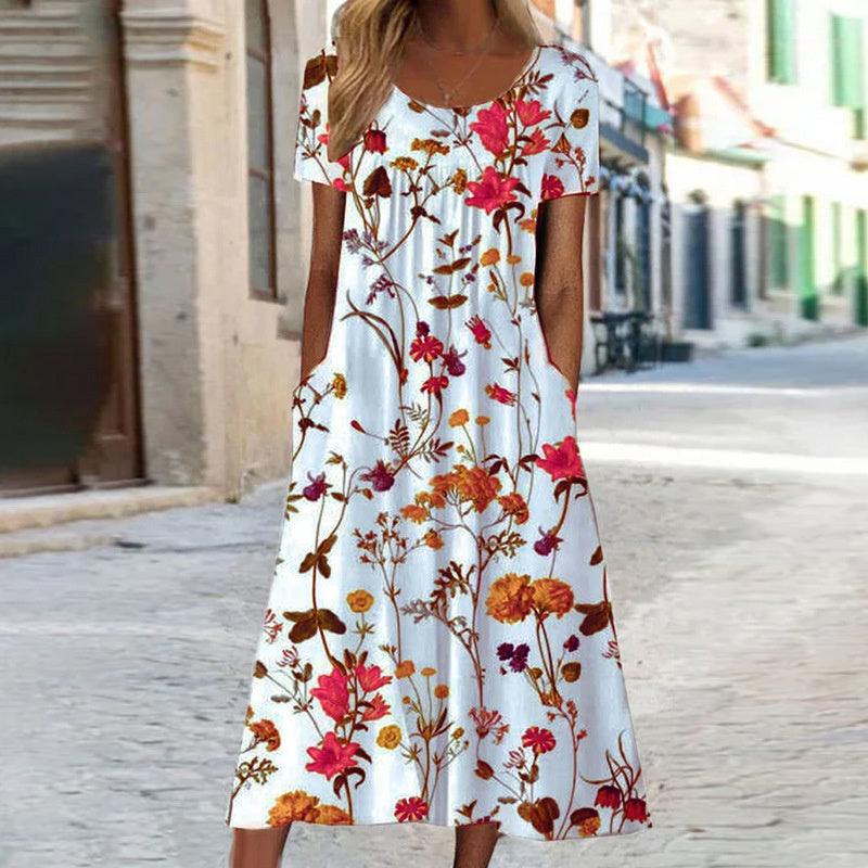 Anna | Kwiatowa sukienka boho