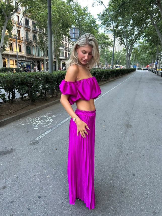 Noa | Satynowa sukienka-kołdra w eleganckim stylu glamour
