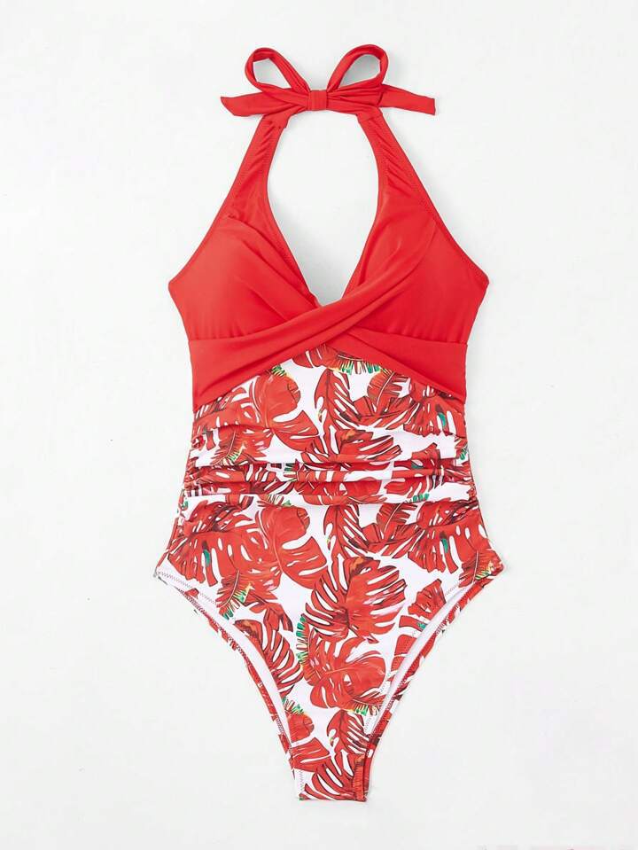 Isalina Tropical Twist-Front Strój kąpielowy