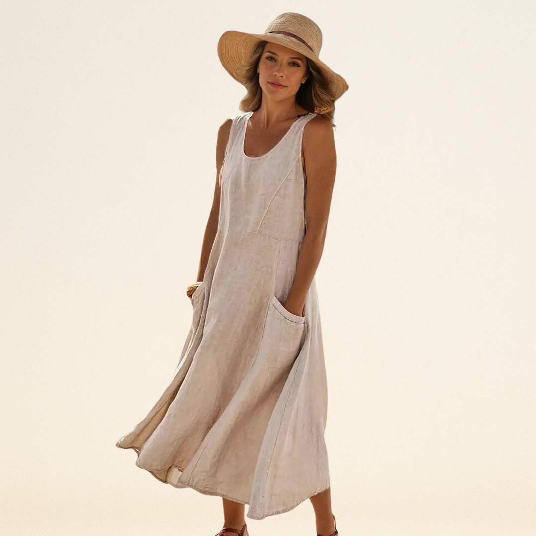 Lulu - Elegancka sukienka z kieszeniami