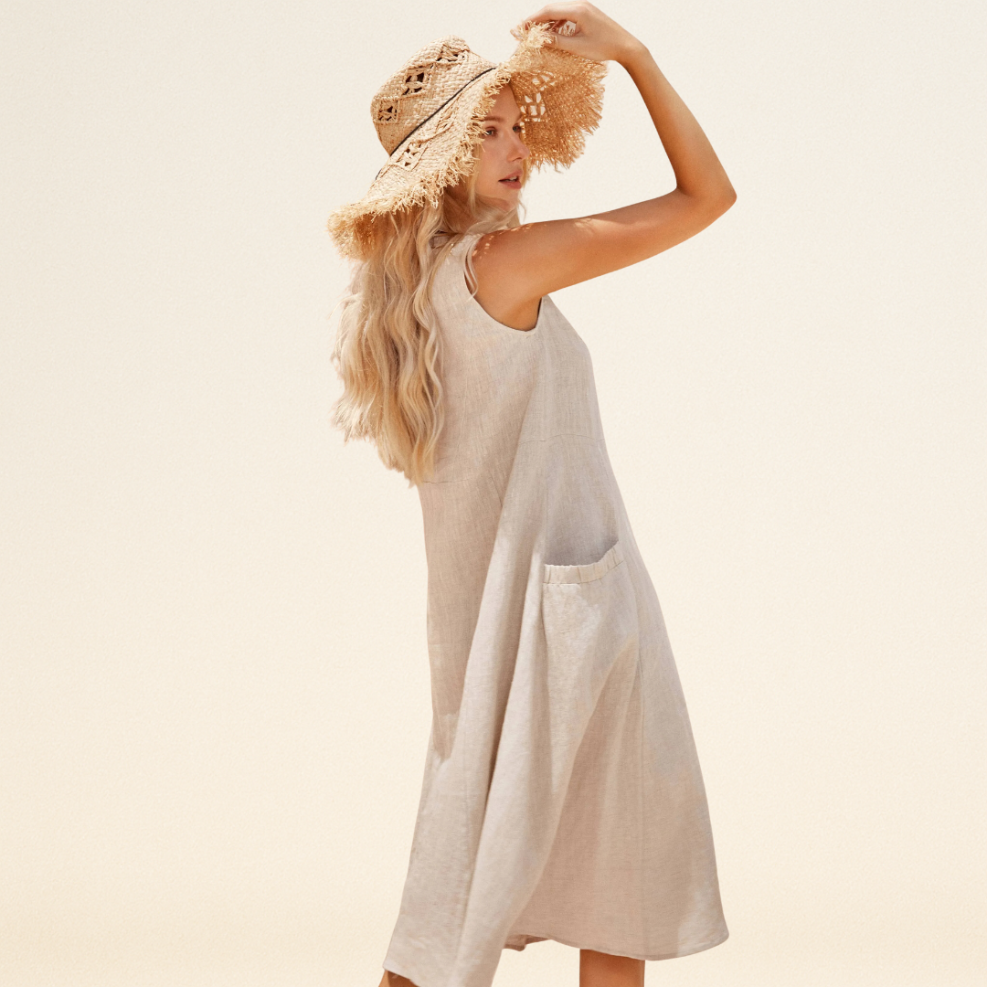 Lulu - Elegancka sukienka z kieszeniami