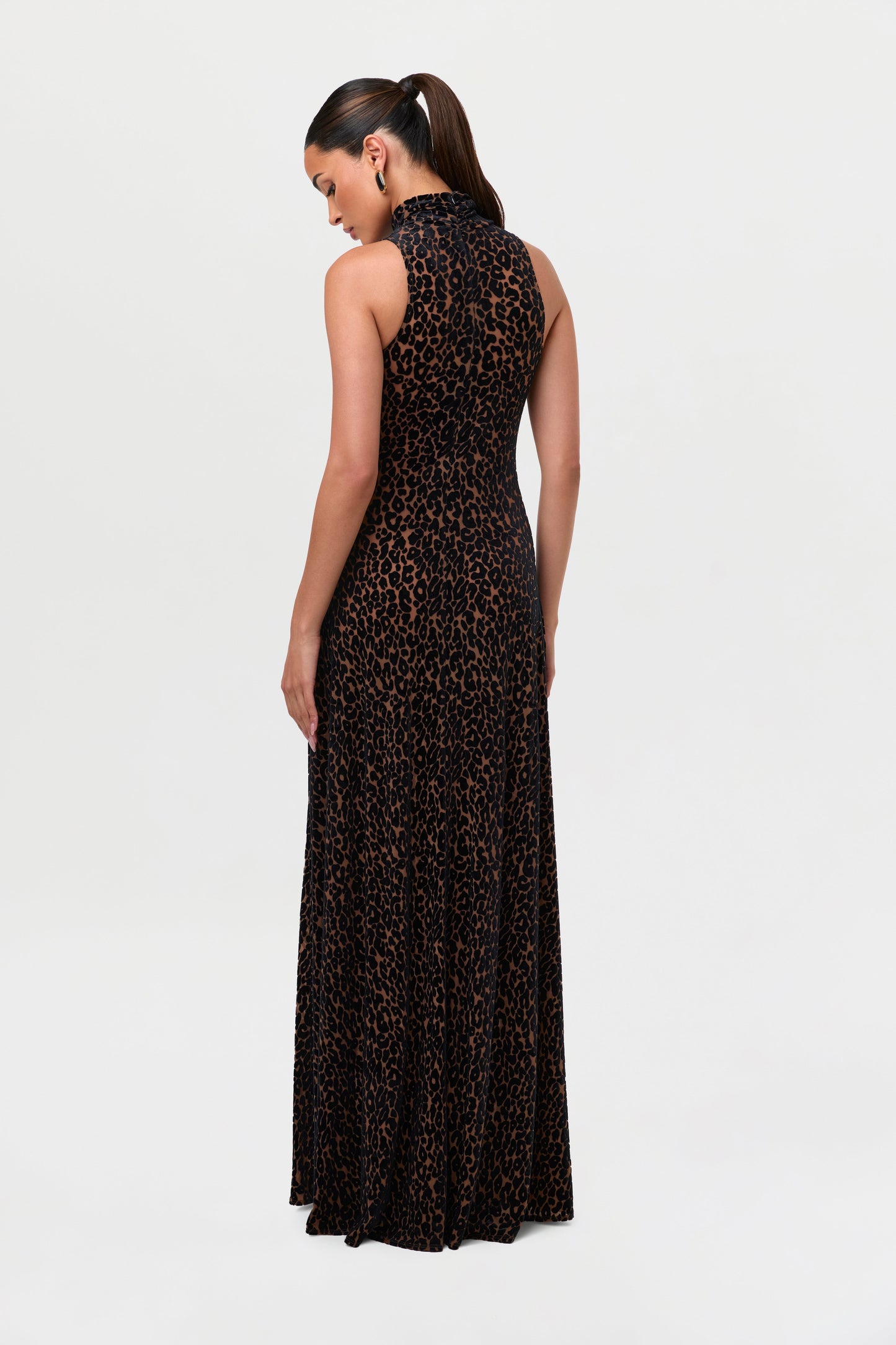 Sukienka bez rękawów Burnout Leopard