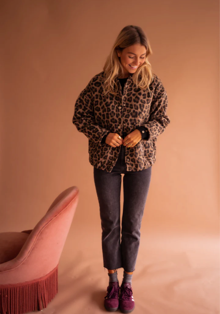 KARINA™ | Leopardnia kurtka bomberka