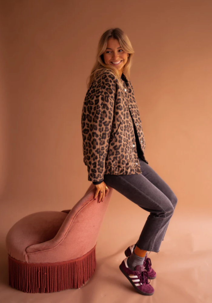 KARINA™ | Leopardnia kurtka bomberka