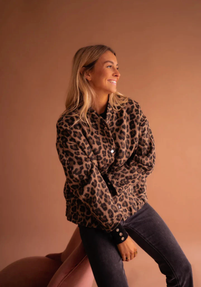 KARINA™ | Leopardnia kurtka bomberka