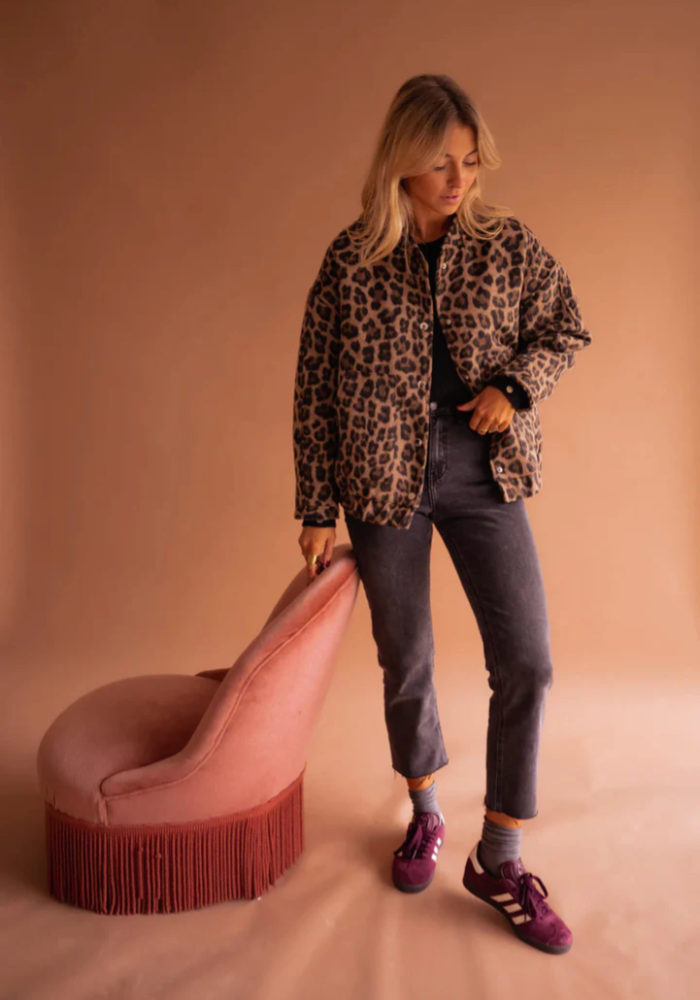 KARINA™ | Leopardnia kurtka bomberka