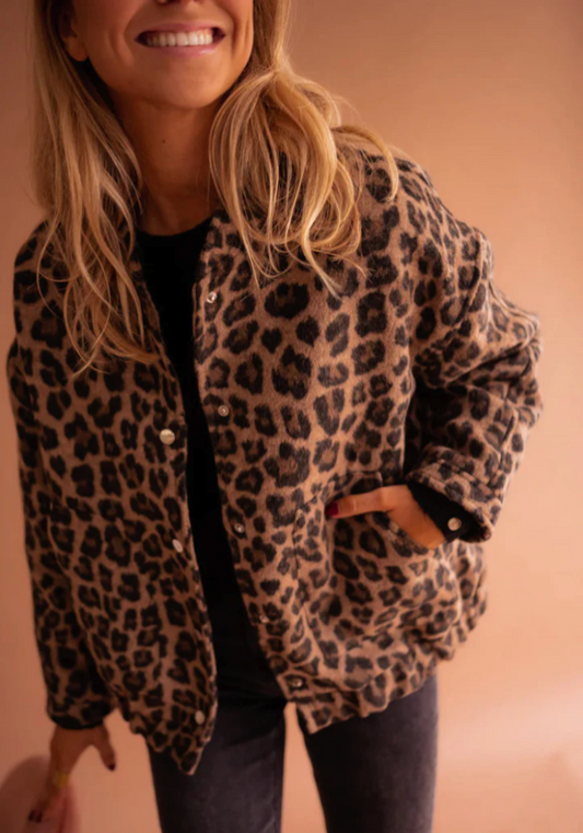 KARINA™ | Leopardnia kurtka bomberka