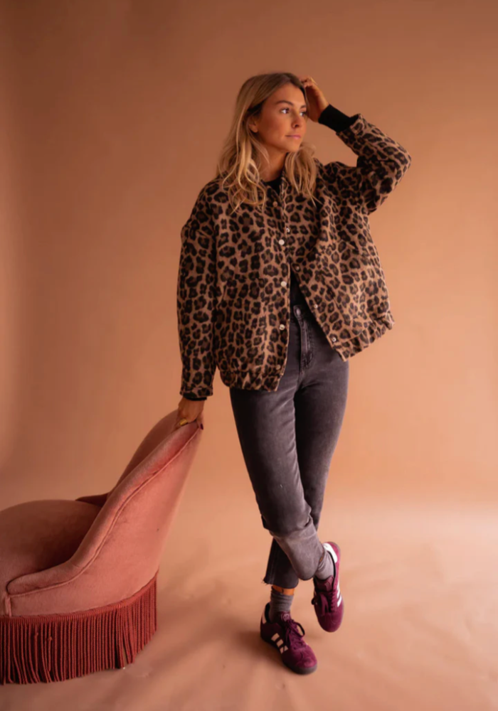 KARINA™ | Leopardnia kurtka bomberka
