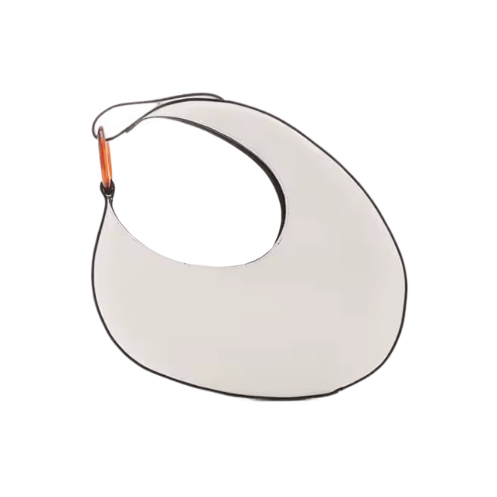 Bogusława | Elegancka minimalistyczna torba hobo w jednolitym kolorze