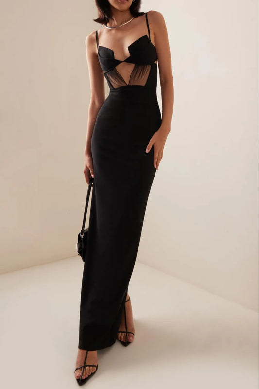 Dopasowana sukienka maxi Rhea