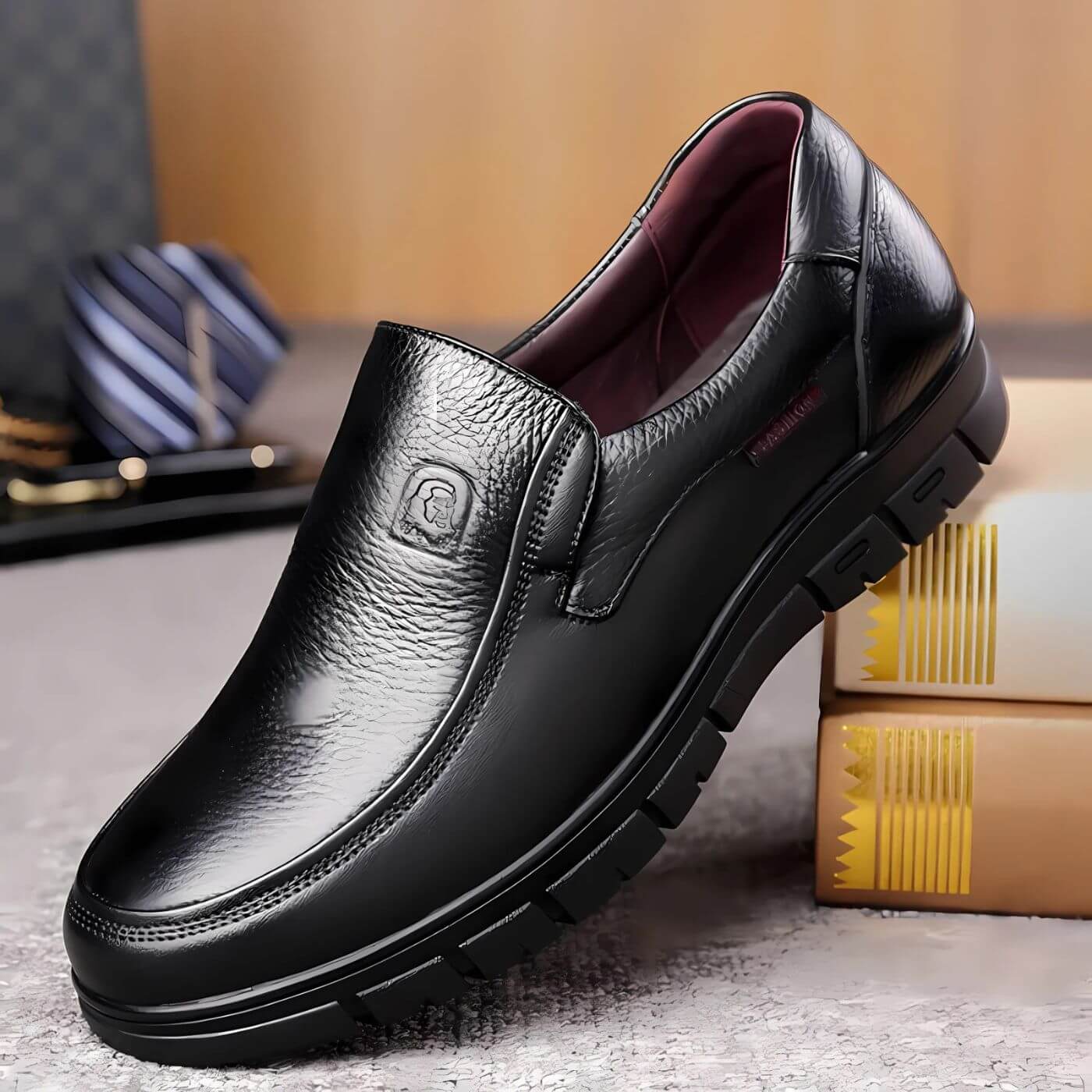 Mediolan | Skórzane buty