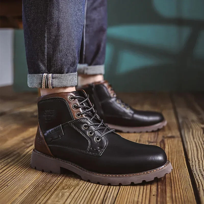 Parker  | Skórzane botki w stylu brytyjskim