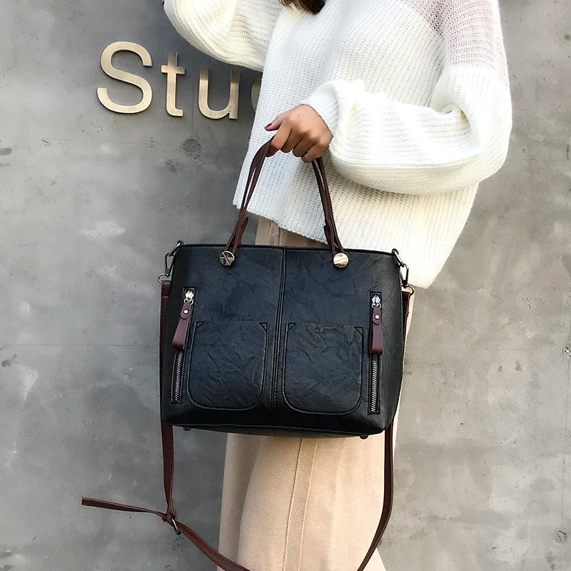 Rebecca | Skórzana torebka na ramię w stylu vintage