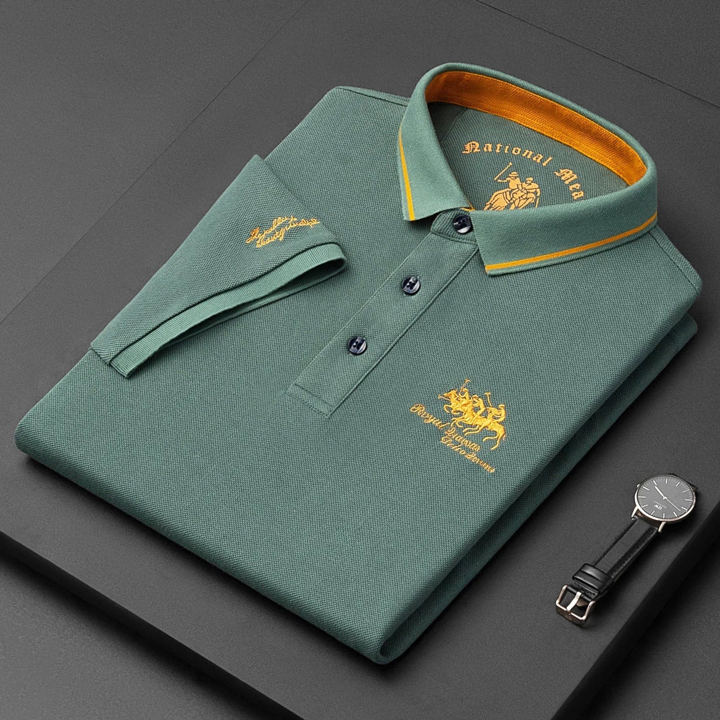 Haftowana koszulka polo Leonor