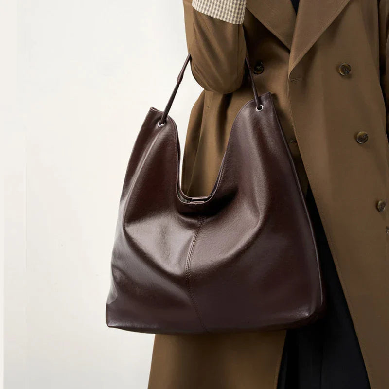 Elegancka skórzana torba Hobo