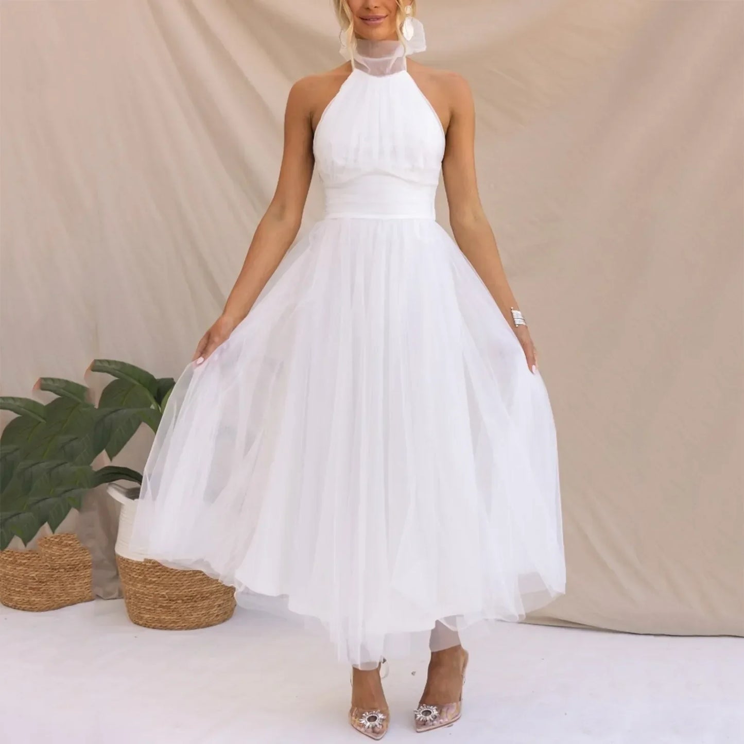 Patrycja – Elegancka sukienka bez rękawów