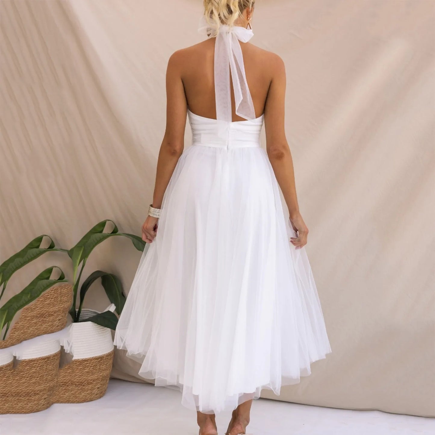 Patrycja – Elegancka sukienka bez rękawów