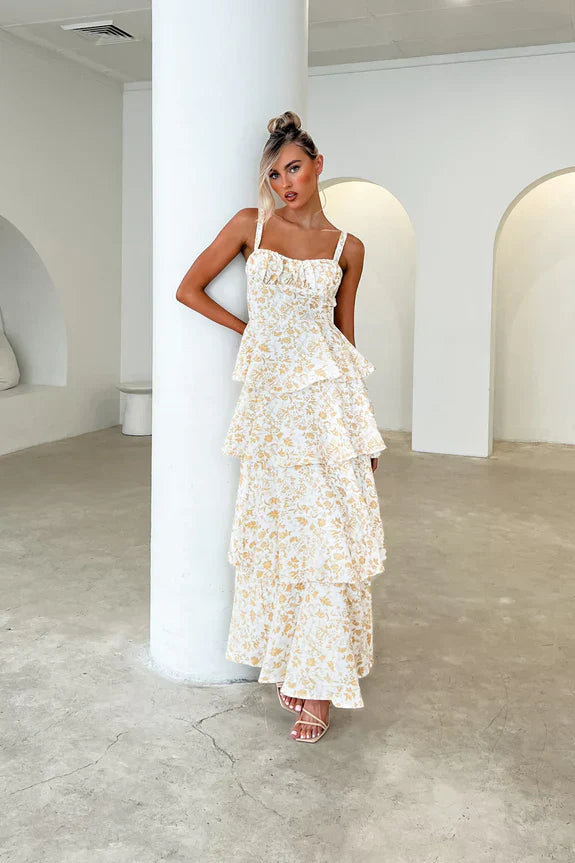 Sukienka maxi Naples w kwiaty